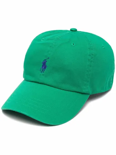 Ralph Lauren Embroidered-logo Baseball Cap In Grün