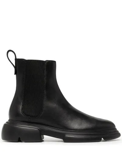 Emporio Armani Chunky-sole Chelsea Boots In Black