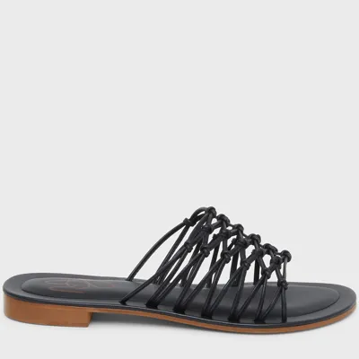 Mansur Gavriel Women's Mignon Strappy Slide Sandals In Black