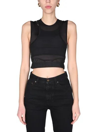 Mcq By Alexander Mcqueen Mcq Alexander Mcqueen Panelled Sport Top In Black