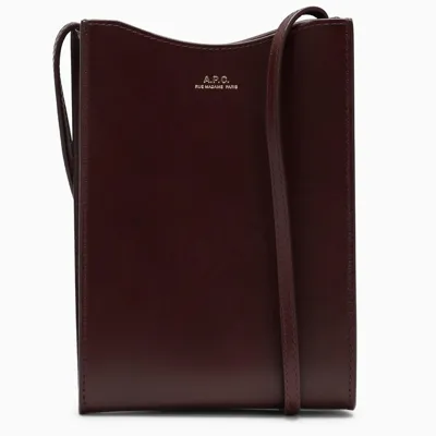 Apc Purple Cross-body Wallet In Burgundy