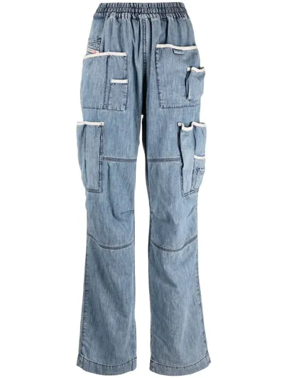 Diesel Straight-leg Serra Boyfriend Jeans In Blue