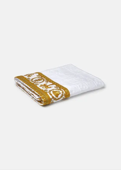 Versace Serviette De Plage I ♡ Baroque In White