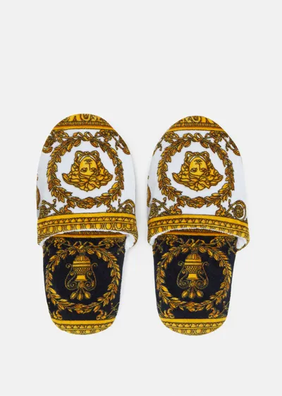 Versace Chaussons I ♡ Baroque In White