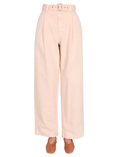 Jil Sander Wide Leg Trousers In Pink