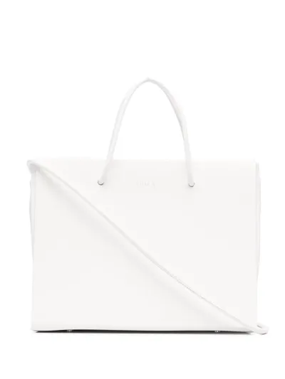 Medea Square Tote Bag In Star White