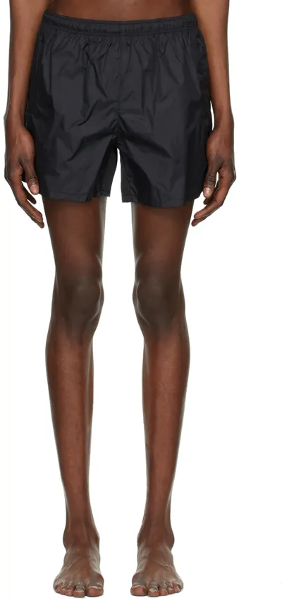 Our Legacy Black Drape Tech Swim Shorts