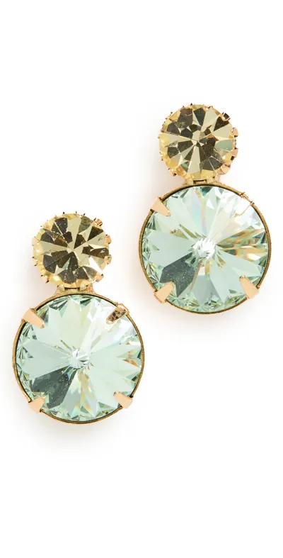 Jennifer Behr Myrla Crystal Earrings In Fern