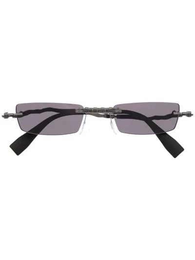 Kuboraum Foldover Rectangular-frame Sunglasses