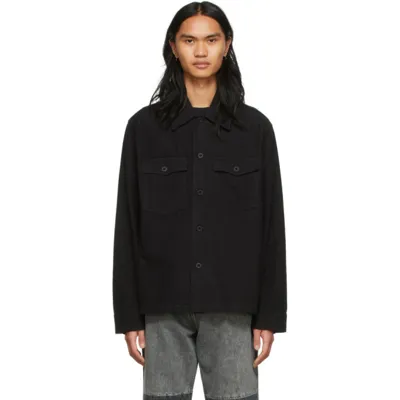 Our Legacy Oversized Cotton-moleskin Jacket In Black