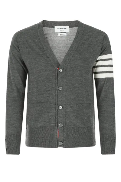 Thom Browne Cardigan-4 In Gray