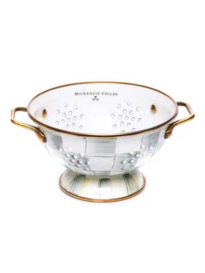 Mackenzie-childs Small Sterling Check Colander