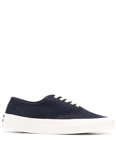 Maison Kitsuné Laced Sneaker In Black