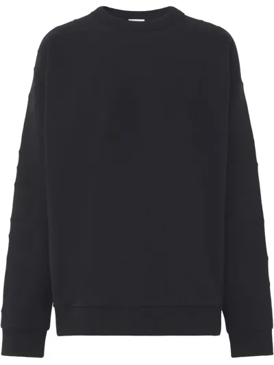 Burberry Logo Embossed Sweatshirt In Schwarz