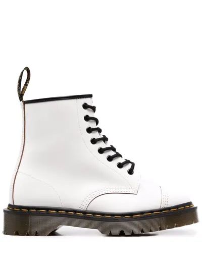 Dr. Martens' Bex Toe Cap Ankle Boots In White