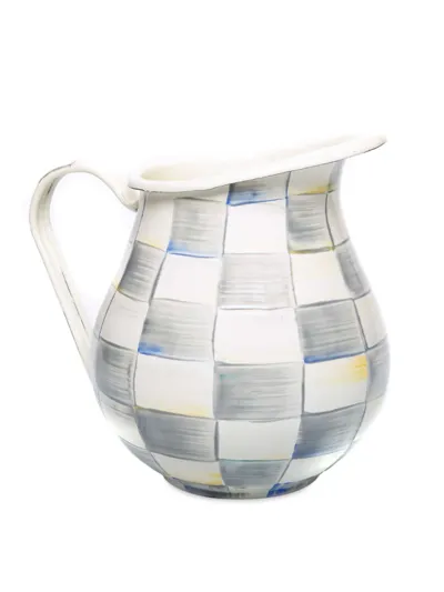 Mackenzie-childs Sterling Check Enamel Pitcher In No Color