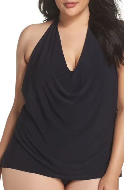 Magicsuit Solid Sophie Underwire Tankini Top In Black