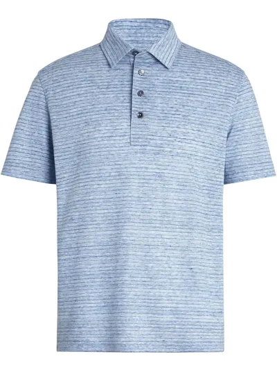 Ermenegildo Zegna Melangé-effect Polo Short