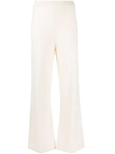 Paula Ribbed Cashmere Trousers In Neutrals