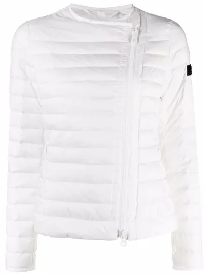 Peuterey Dalasi Off-centre Zipped Jacket In White