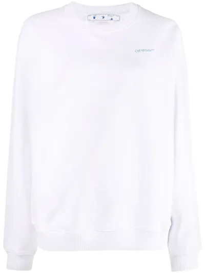 Off-white White Flower Arrows-print Sweatshirt