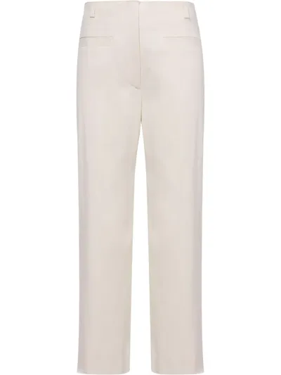 Proenza Schouler Mid-rise Bootcut Trousers In White