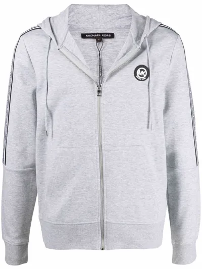 Michael Kors Logo-print Hooded Sweatshirt In Grau