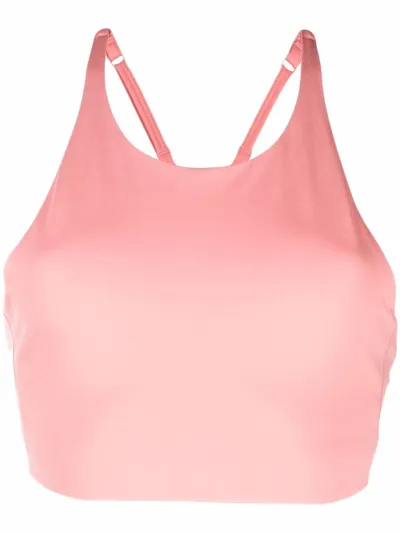 Girlfriend Collective Brassière Topanga En Polyester Recyclé In Pink