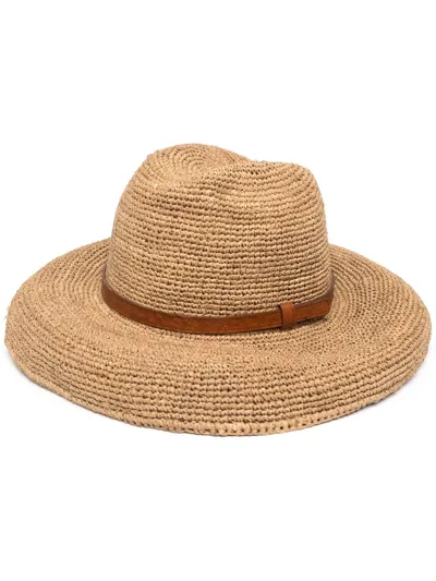 Ibeliv Safari Woven Straw Hat In Neutrals