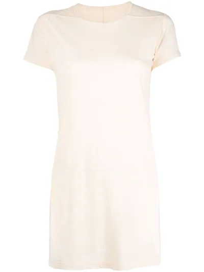 Rick Owens Round Neck Short-sleeved T-shirt In Nude