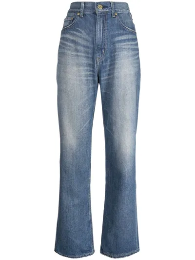 Tu Es Mon Tresor The Lapis Lazuli Straight-leg Jeans In Blue