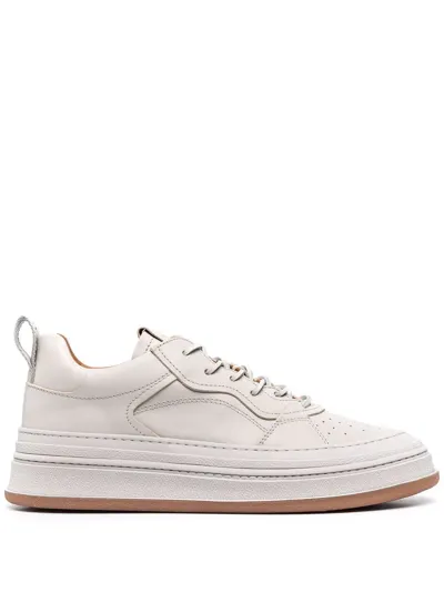 Buttero Leather-panelled High-top Sneakers In White