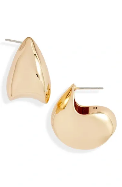 Jenny Bird Nouveaux Puff Earrings Gold In Gold Tone