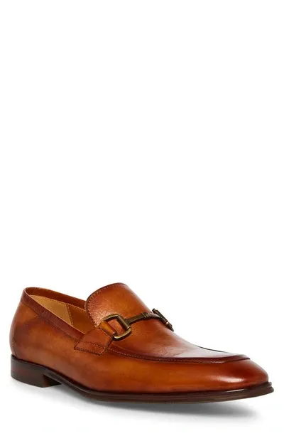 Steve Madden Men's Caspin Bit Dress Loafer In Tan Leather