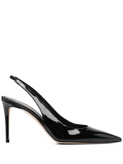 Scarosso X Brian Atwood Sutton Slingback Pumps In Black