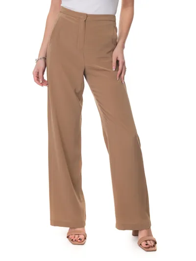 Max Mara Disegno Soft Trousers Beige Silk Woman