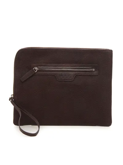 The Jack Leathers Samsara Pochette In Leather Brown  Man