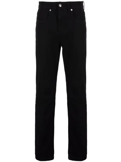 John Richmond Logo-print Slim-cut Trousers In Black