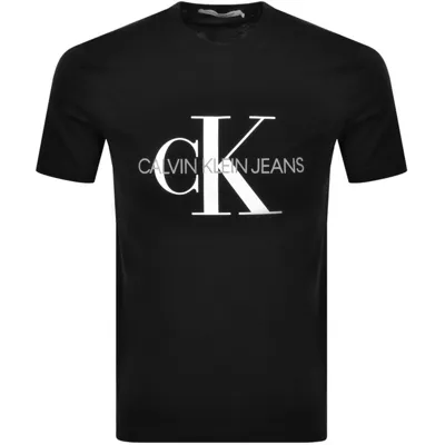 Calvin Klein Jeans Monogram Logo T Shirt Black