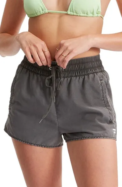 Billabong Sol Searcher Volley Swim Shorts In Black Pebble