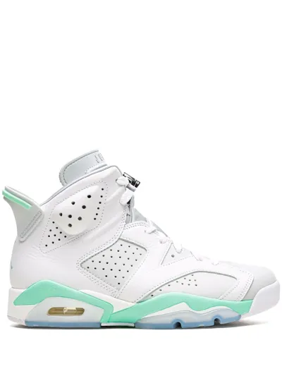 Jordan Air  6 Retro Pearl High Top Sneaker In White