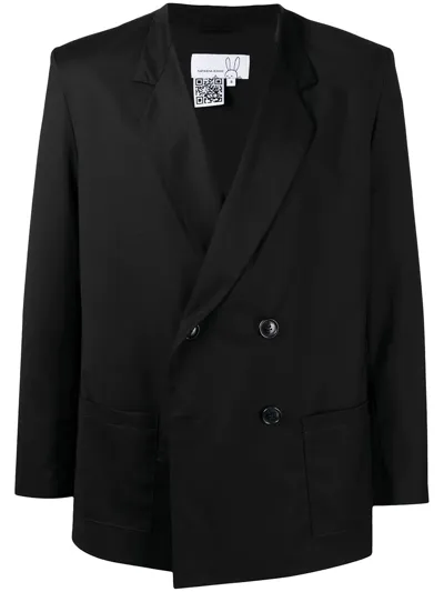 Natasha Zinko Double-breasted Tailored Blazer In Black