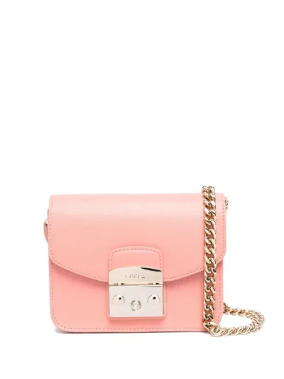 Furla Leather Crossbody Bag In Pink