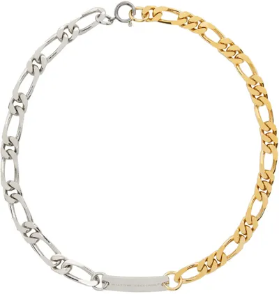 In Gold We Trust Paris Silver & Gold Figaro Necklace