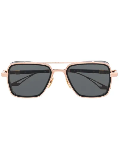 Dita Eyewear Oversized Square-frame Sunglasses In Gold