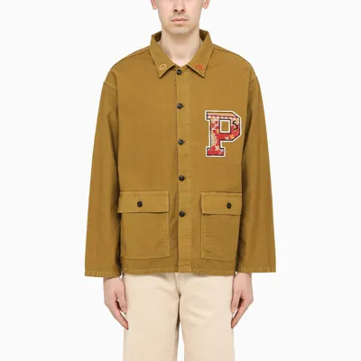 President's Logo-appliqué Shirt Jacket In Green