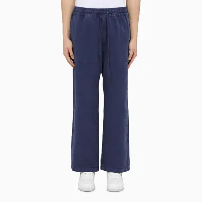 President's Blue Linen Blend Trousers