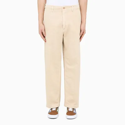 President's Cream Straight-leg Trousers In Beige