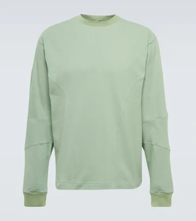 Gr10k Skeleton Cotton Jersey Top In Green