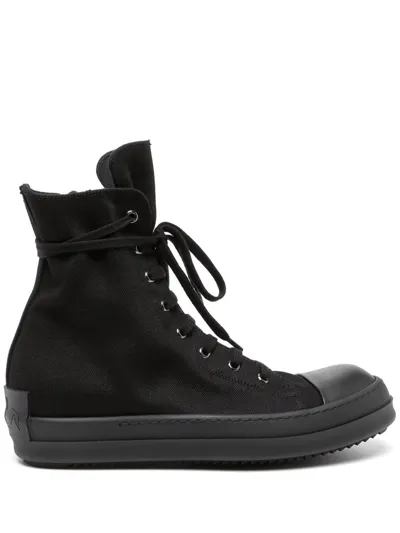 Rick Owens Drkshdw Ramones High-top Lace-up Sneakers In Black